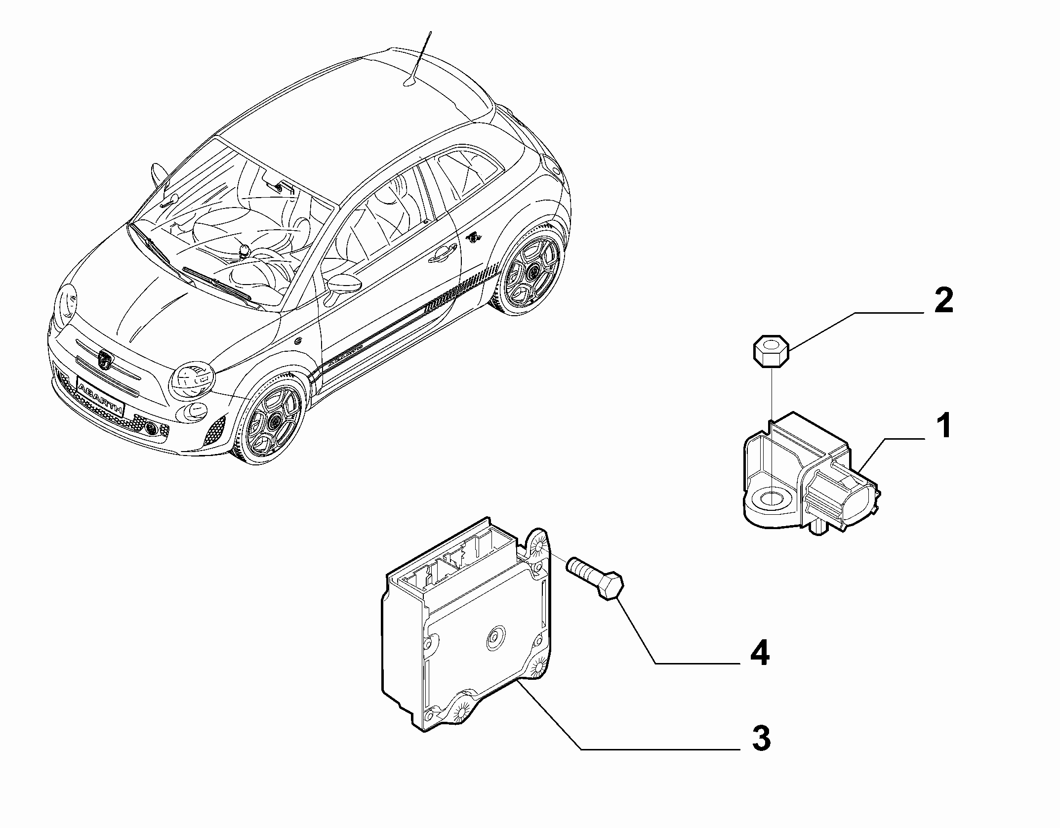 55508-070 REMOTE CONTROL AIRBAG SENSOR