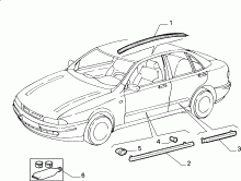 70712/00 НАРУЖНЫЕ НАКЛАДКИ И УПЛОТНИТЕЛИ