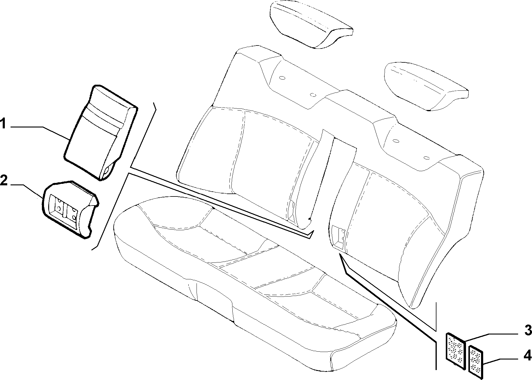 70615/01 REAR SEAT LINING