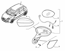70740-020 WING MIRRORS