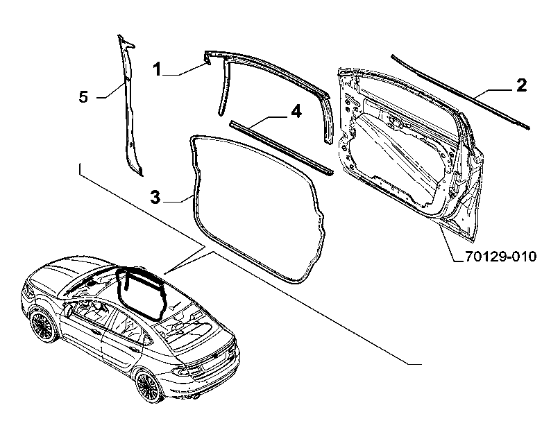 70129-070 FRONT DOOR TRIM