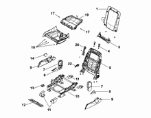 70601-022 PASSENGER SEAT FRAMES