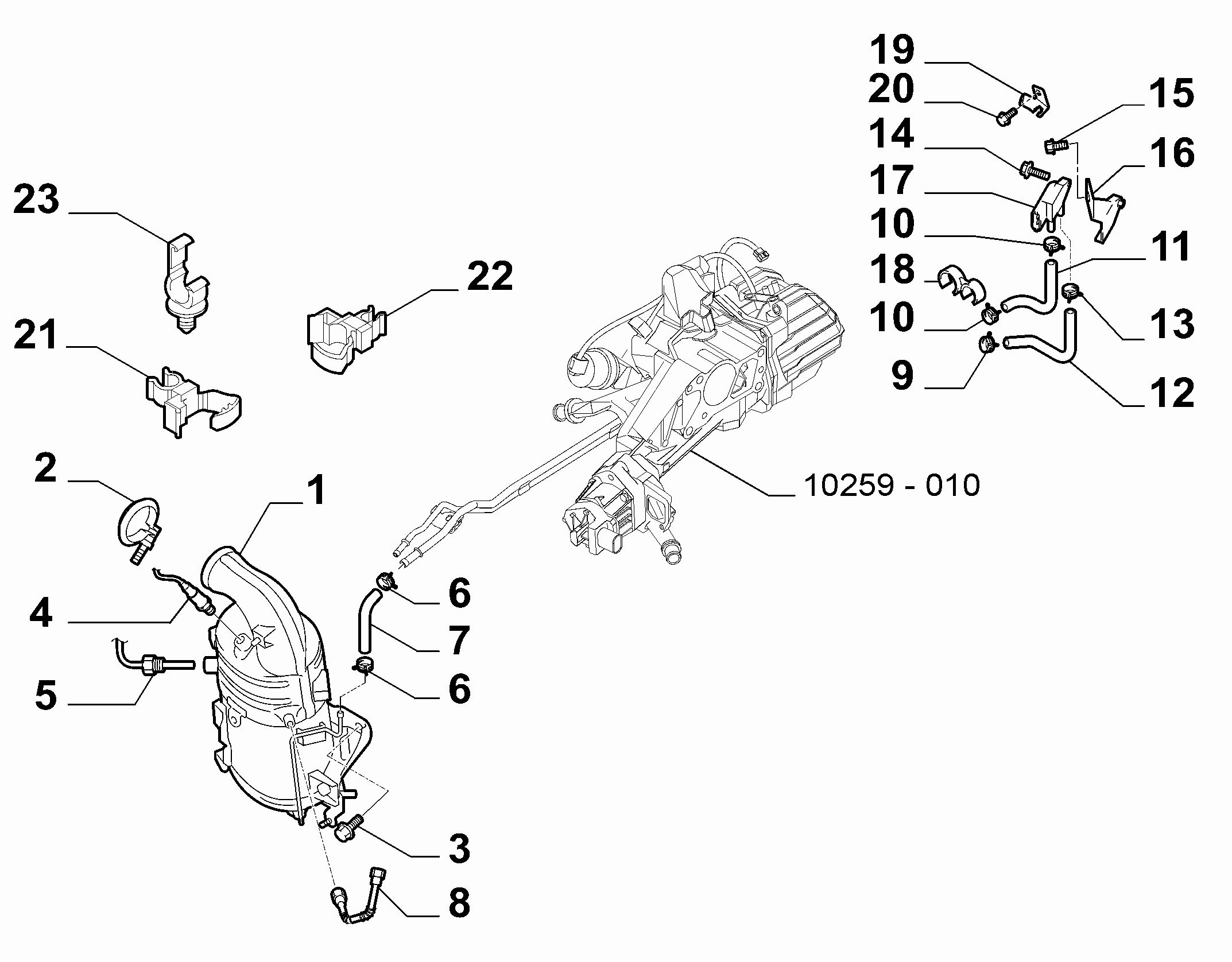 10258-010 FRONT PIPING