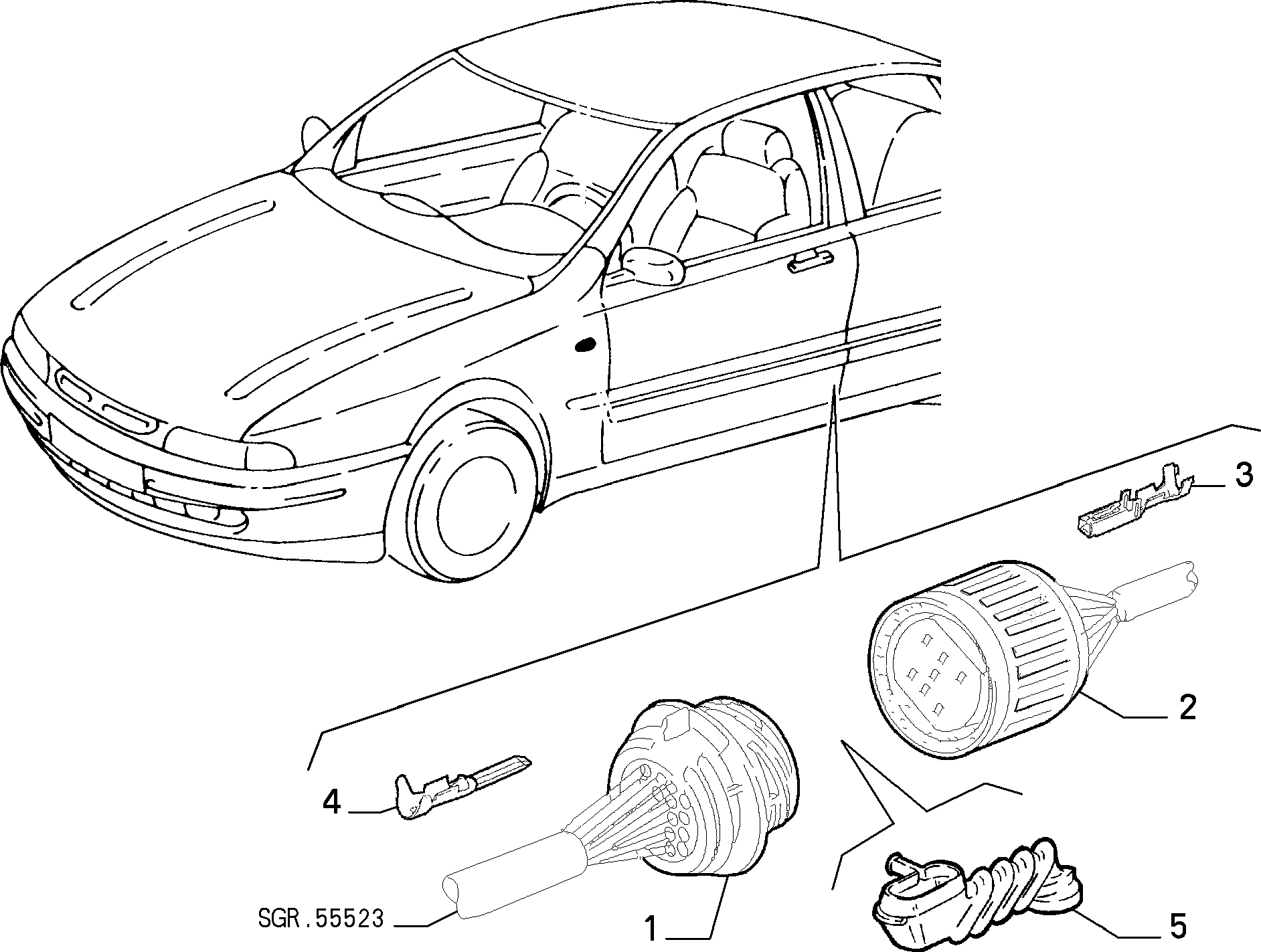 55526/00 ПУЧОК ДОПОЛНИТЕЛЬНЫХ ПРОВОДОВ 