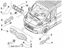 70522-010 BONNET AND ENGINE PADDING AND INSULATION
