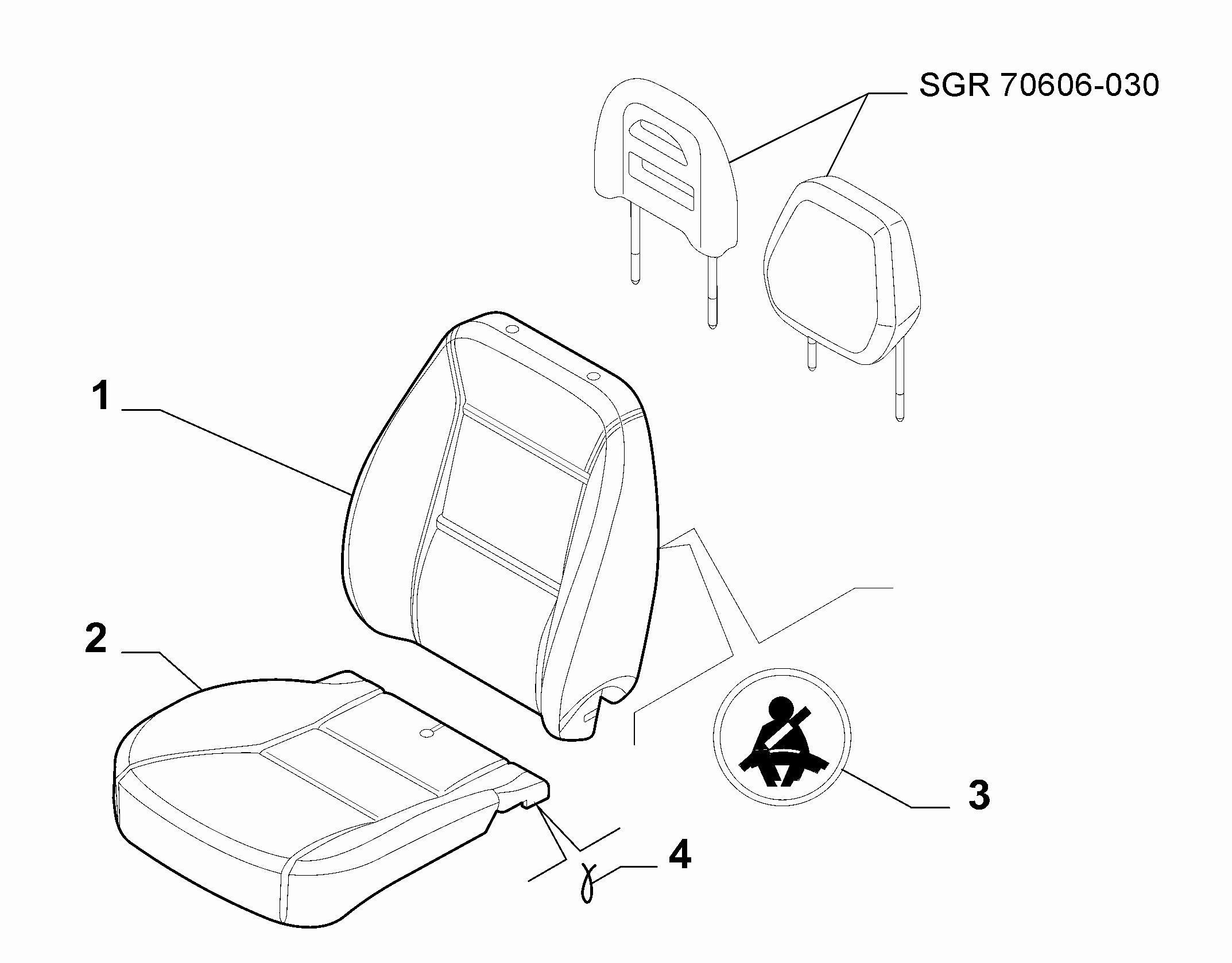 70606-012 PASSENGER SEAT COVERS