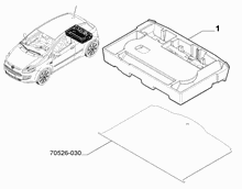 70526-040 COVER ACCESSORIES FOR INSIDE LUGGAGE SPACE