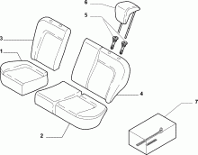70615/22 REAR SEAT LINING
