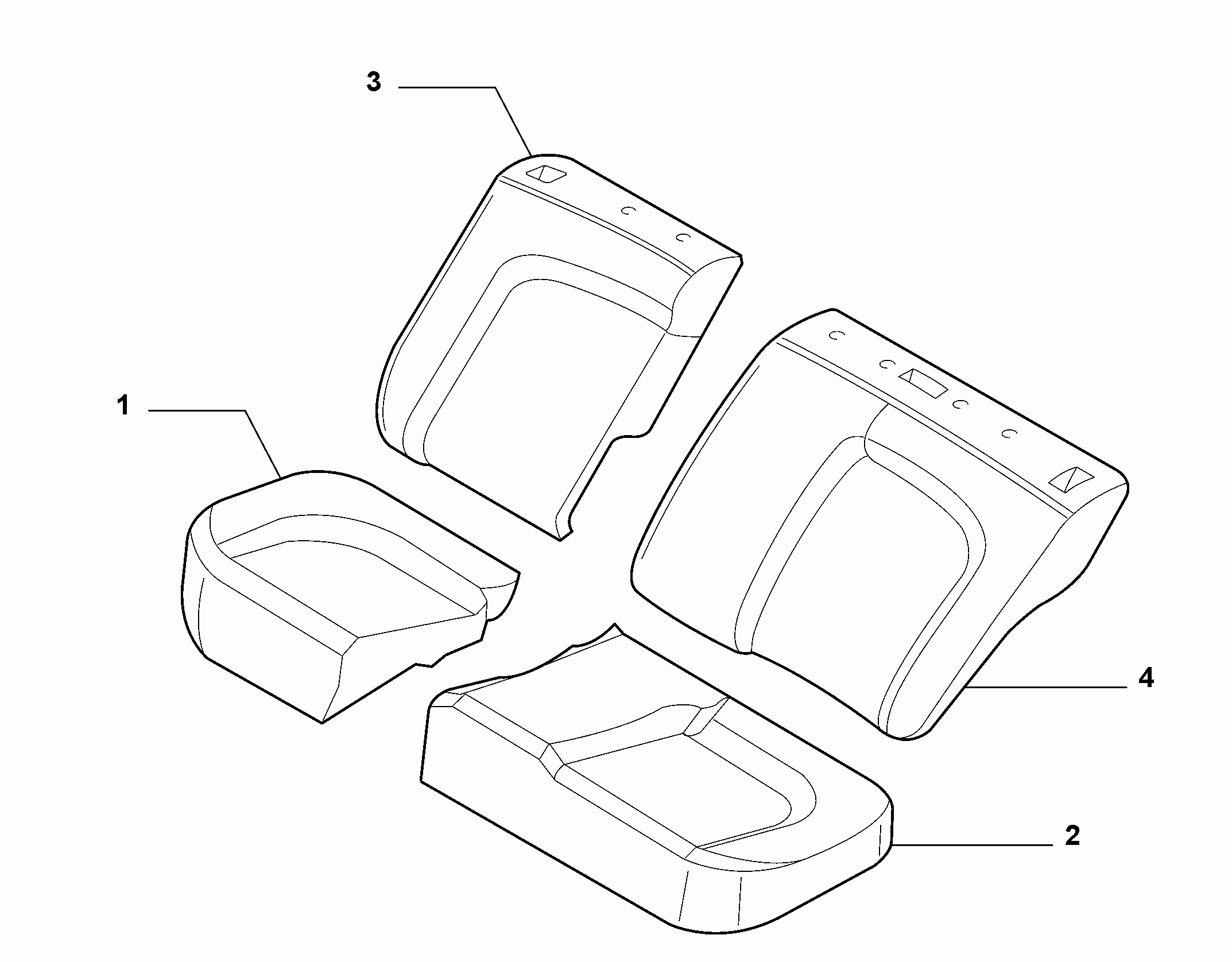 70613-010 REAR SET PADDING
