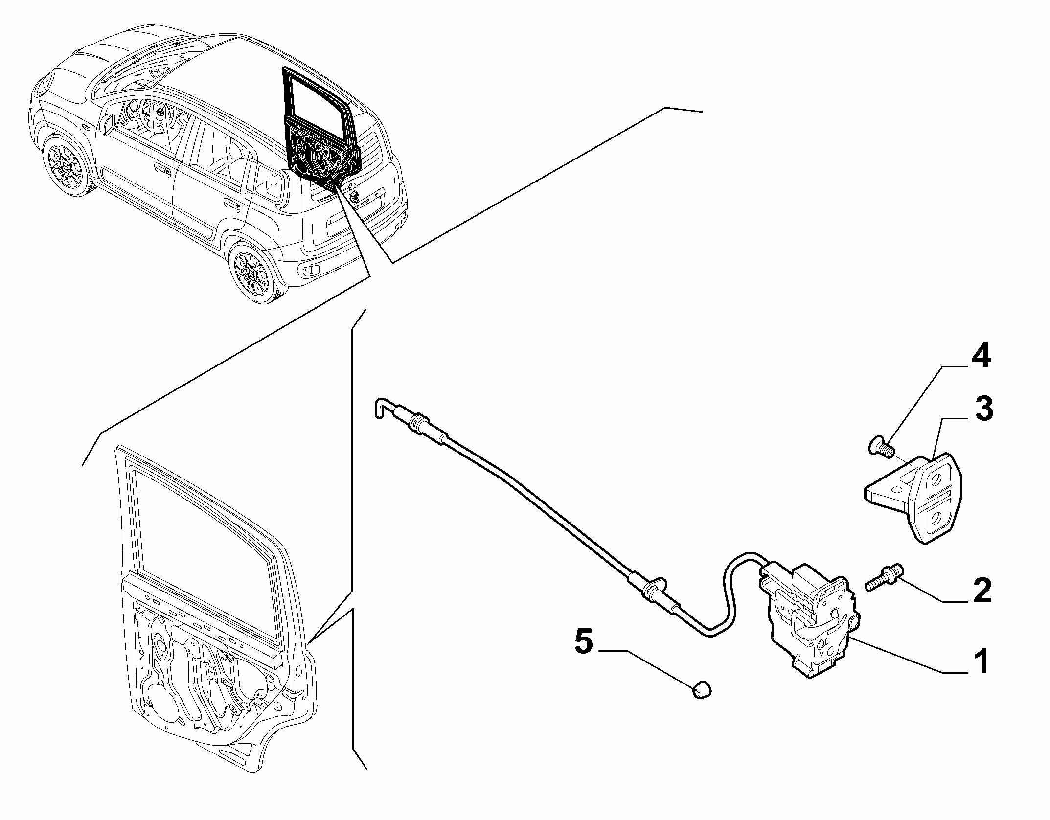 70136-050 REAR DOOR LOCK
