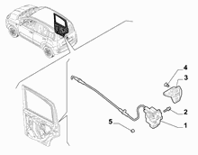 70136-050 REAR DOOR LOCK