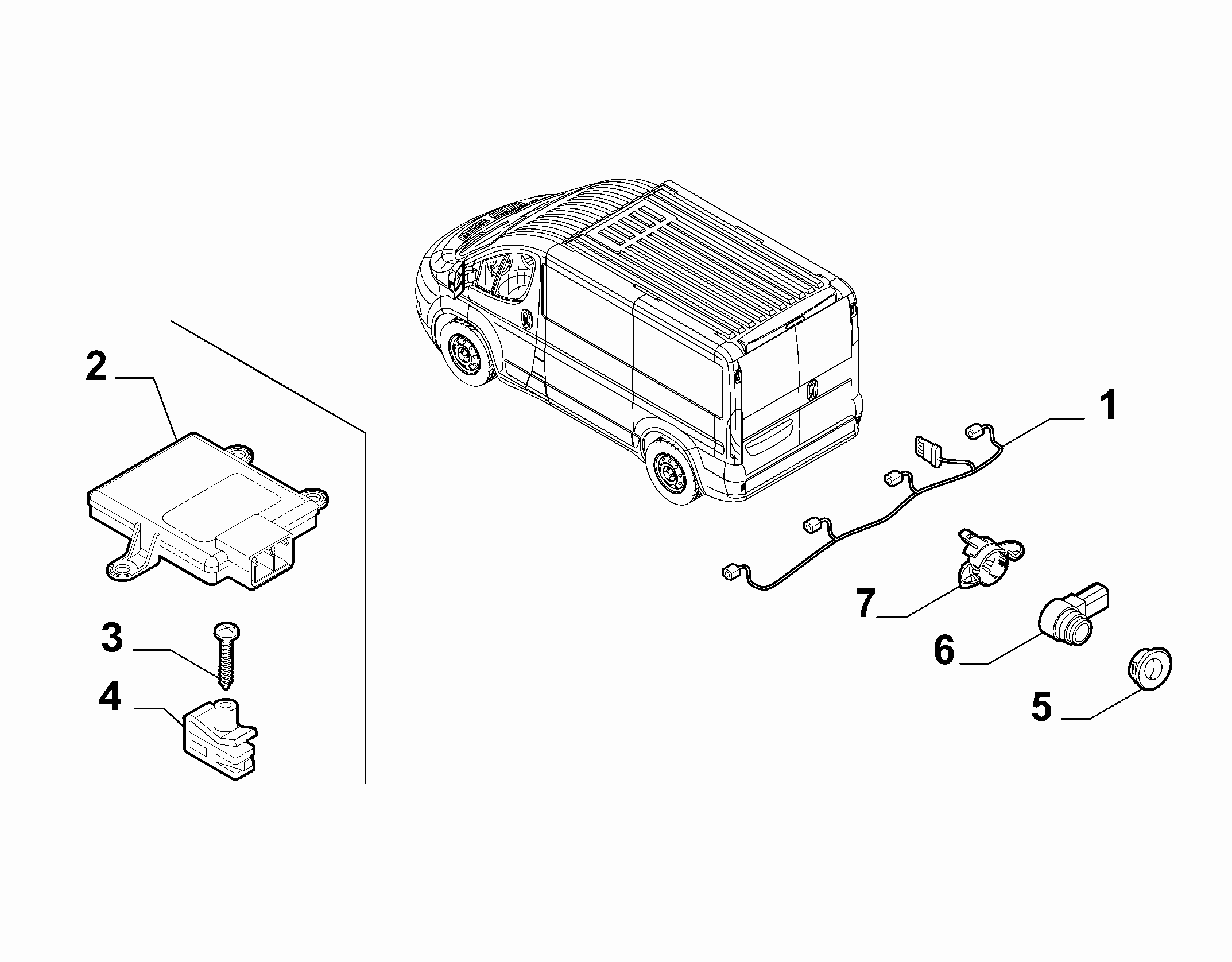 55501-060 CENTRALISED REAR PARKING SENSOR