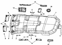 70523-010 INTERNAL ROOF LINING
