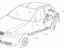 70004/00 КУЗОВ, РАМЫ (ЗАДНЯЯ ЧАСТЬ) 