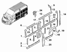 70004-010 REAR SIDE FRAME STRUCTURE
