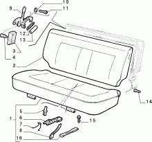 70613/00 REAR SEAT 