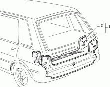 70020/00 КУЗОВ, ОБЛИЦОВКИ (ЗАДНЯЯ ЧАСТЬ) 