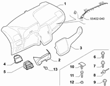 70502-010 DASHBOARD INSTRUMENT HOLDER