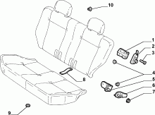 70613/01 REAR SEAT