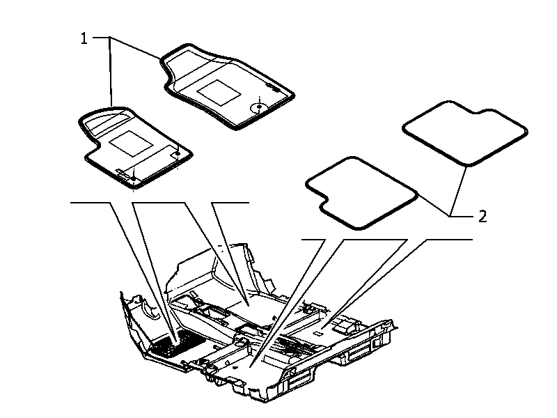 70521-010 PASSENGER SIDE MATS