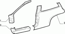 70019/01 КУЗОВ, ОБЛИЦОВКИ (ЦЕНТРАЛЬНАЯ ЧАСТЬ)