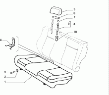 70613/00 REAR SEAT 