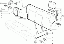 70613/00 REAR SEAT 