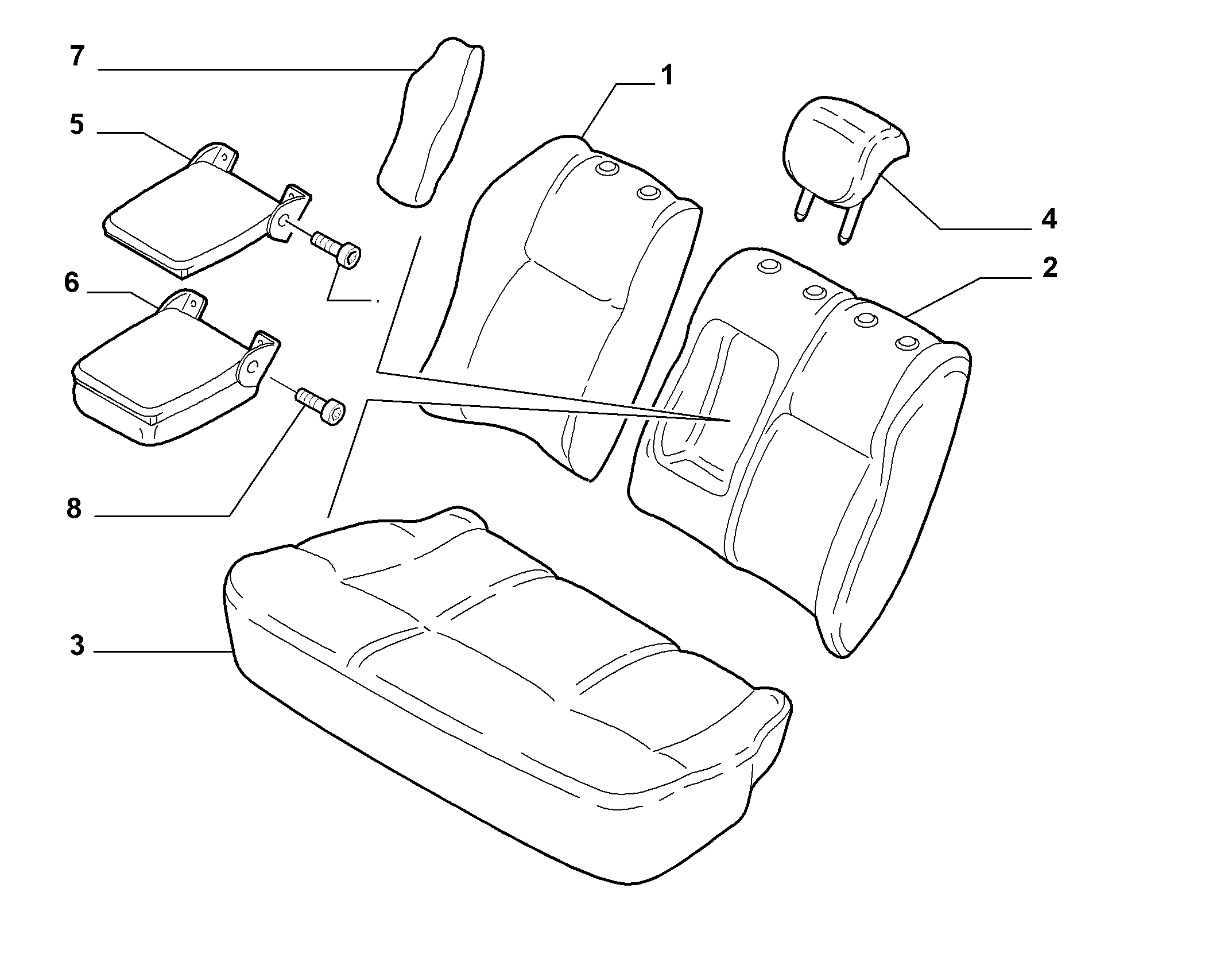 70615/01 REAR SEAT LINING