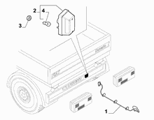 55401-040 REVERSE FOG TAIL LAMP