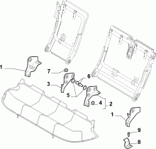 70613/00 REAR SEAT 
