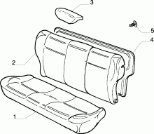 70615/00 REAR SEAT LINING 