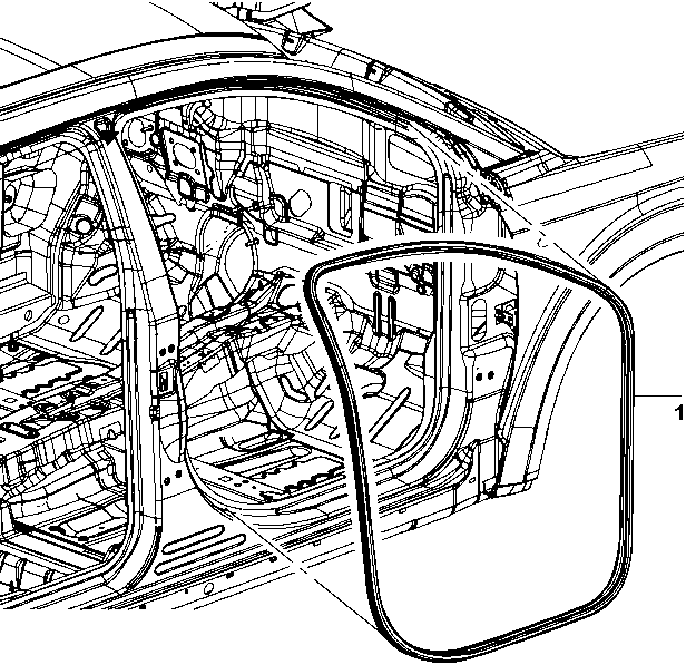 70525-040 DOOR COMPARTMENT GASKETS