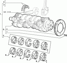 10103/00 ВАЛ И МАХОВИК ДВИГАТЕЛЯ