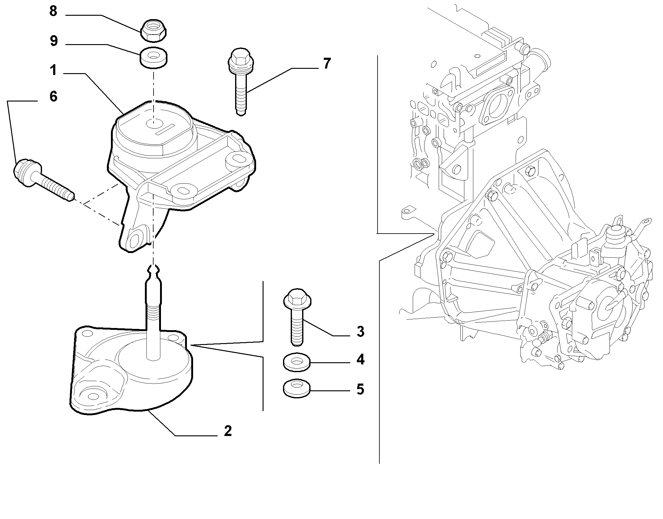 10002-020 GEARBOX INLET SCREW ANCHOR SUSPENSION