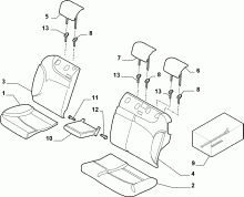 70615/12 REAR SEAT LINING