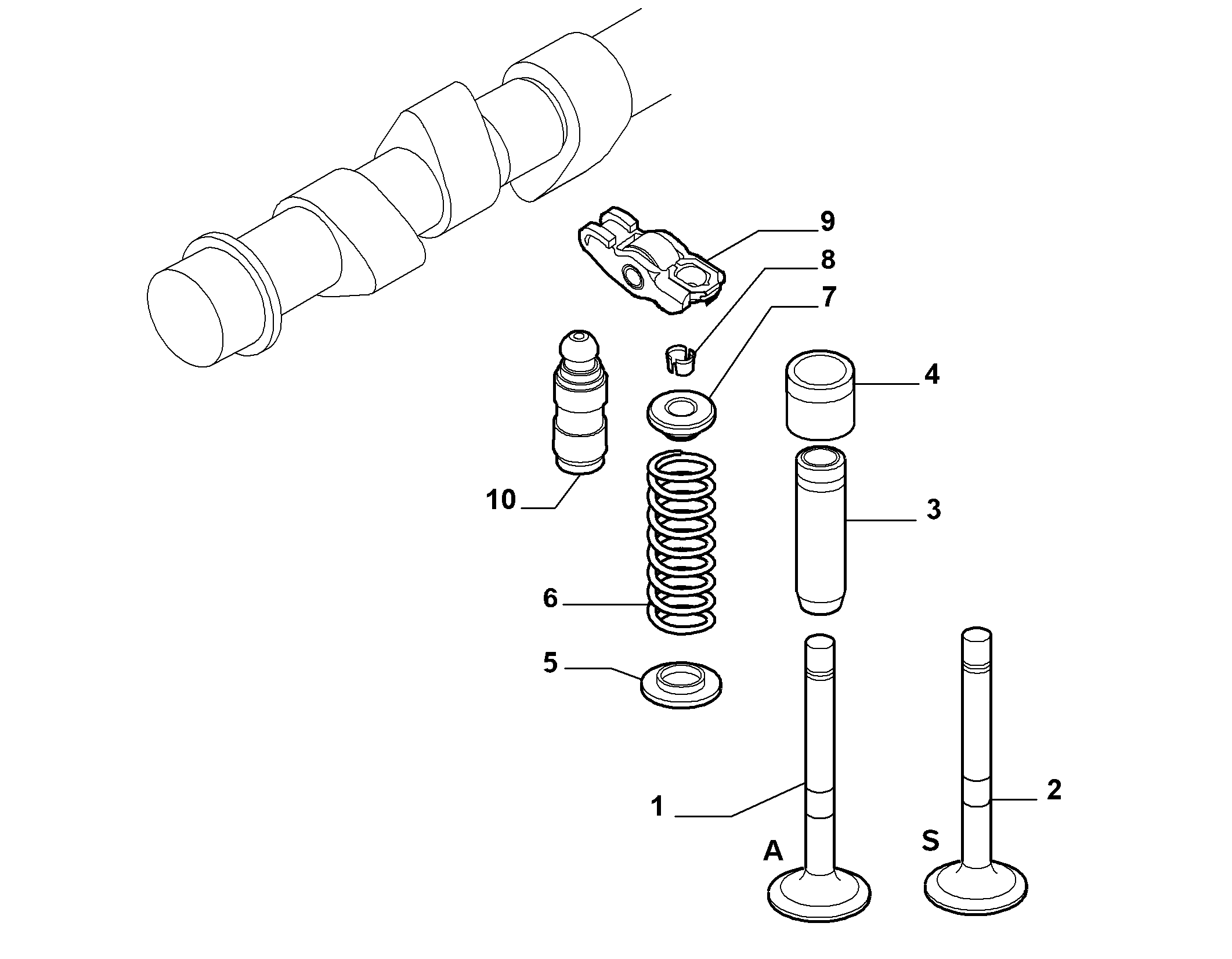 10107-020 VALVE INTAKE AND RELEASE