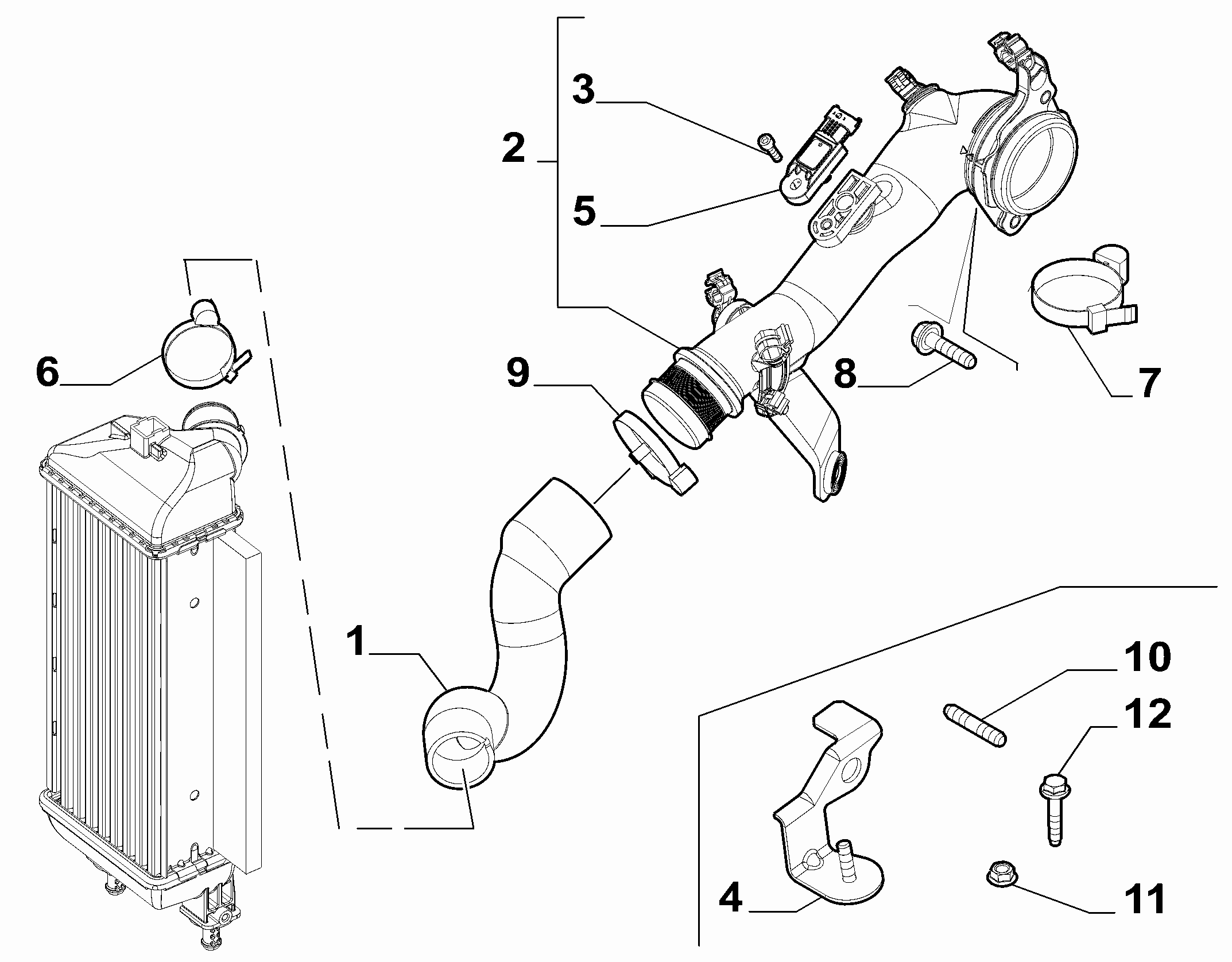 10247-020 COOLER PIPING SUCTION DUCT