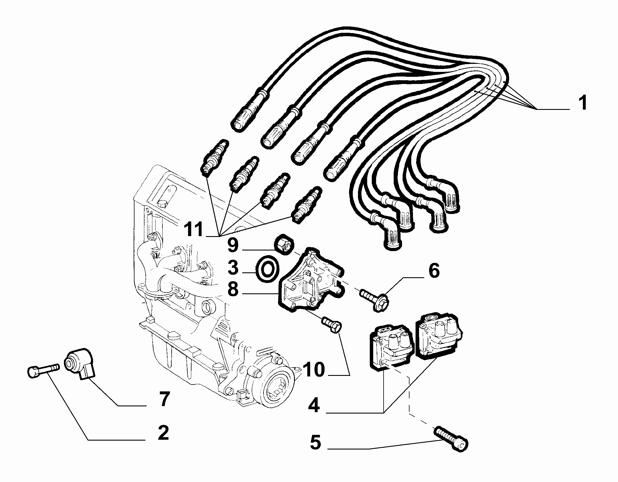 55101-020 SPARK PLUGS AND IGNITION CABLES