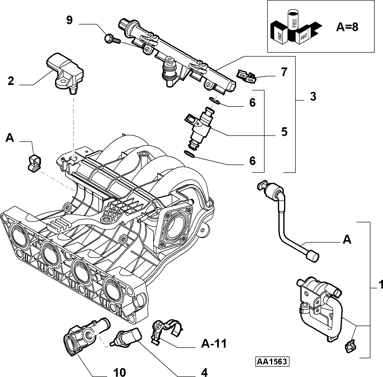 46813166 AIR DUCT SYSTEM