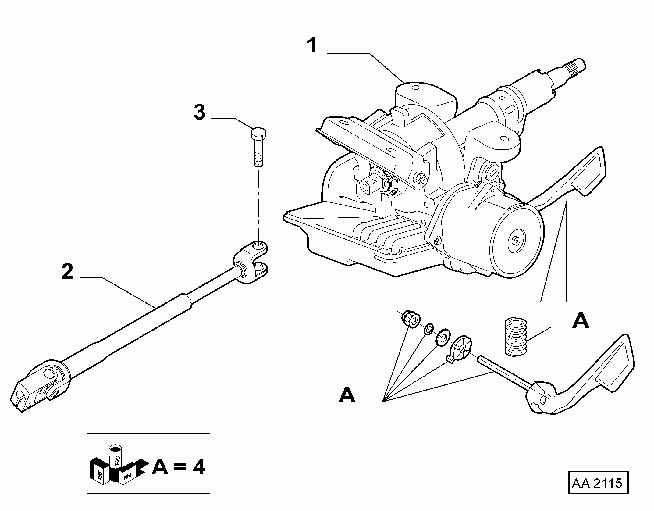 735576198 ELECTRIC POWER STEERING SHAFT