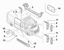 70143-010 SLIDING DOORS AND GUIDES