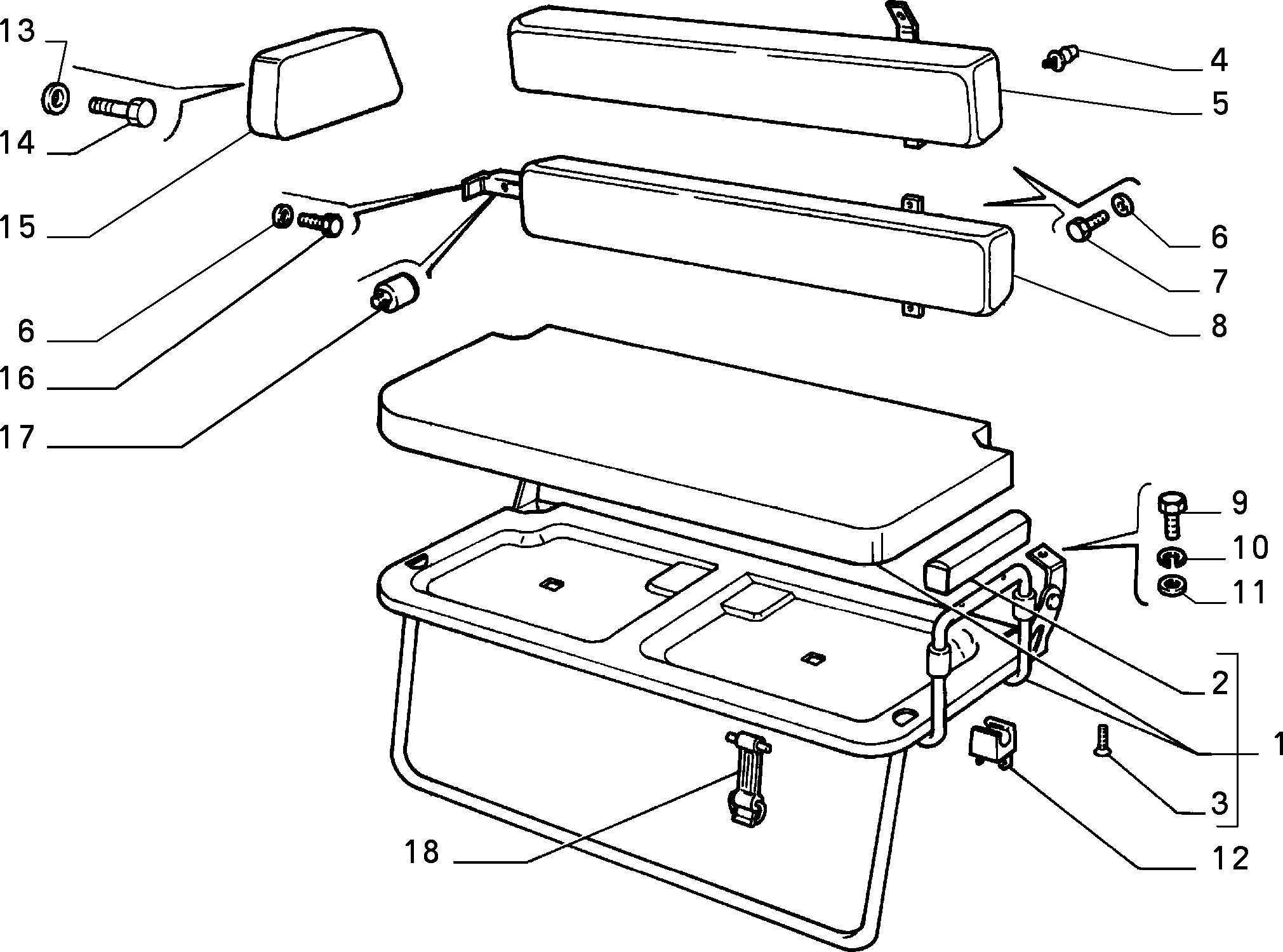 70613/00 REAR SEAT