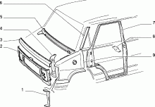 70018/00 КУЗОВ, ОБЛИЦОВКИ (ПЕРЕДНЯЯ ЧАСТЬ) 