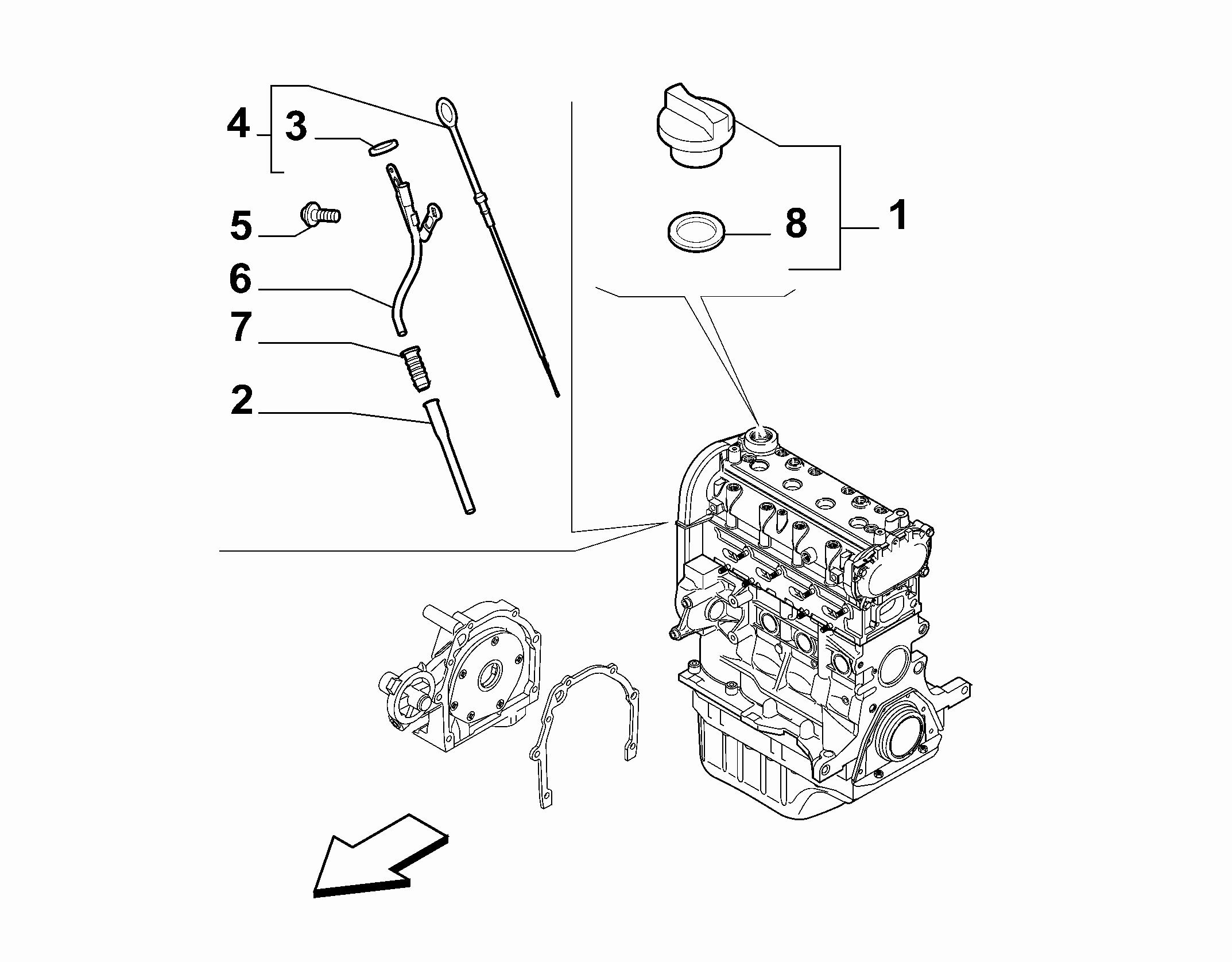 10301-060 DIP STICK, CAP, TRANSMITTER AND PRESSURE ROD