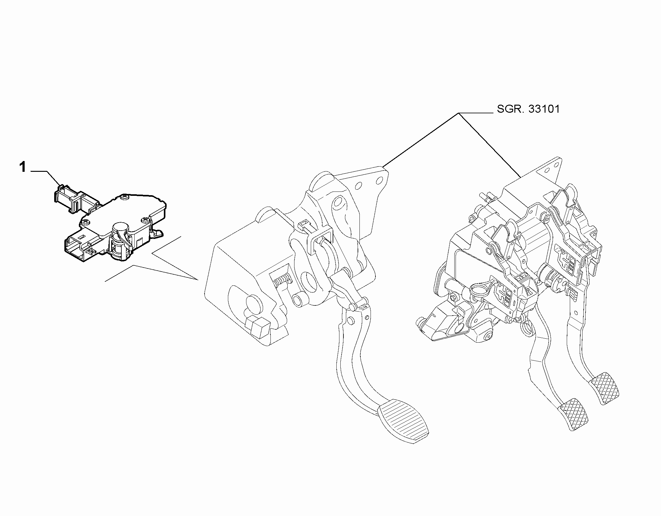 18101-020 CLUTCH DRIVE RELEASE SWITCH