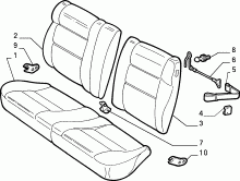 70613/00 REAR SEAT