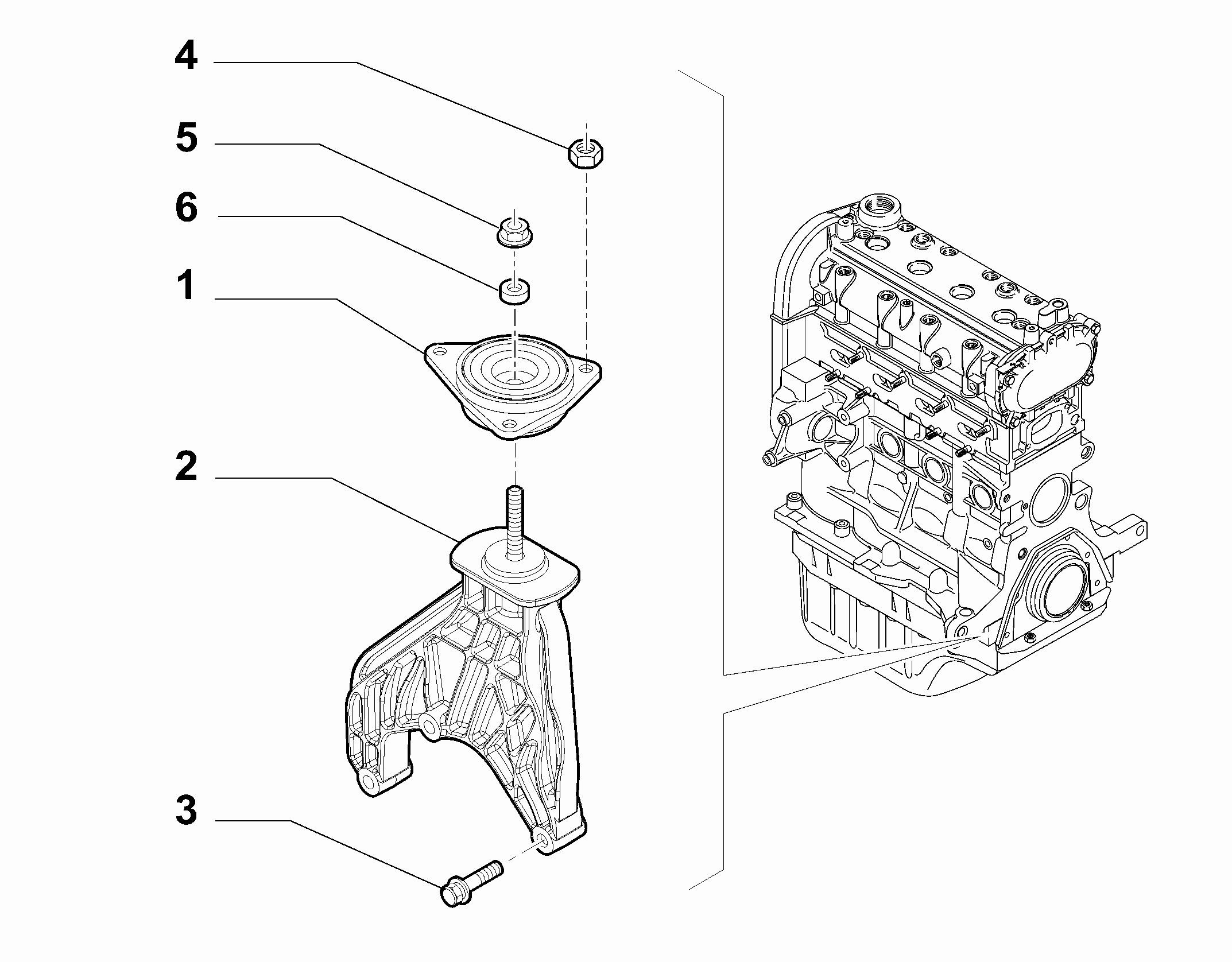 10002-020 GEARBOX INLET SCREW ANCHOR SUSPENSION