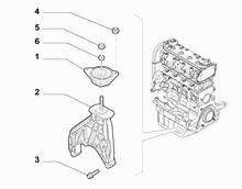 10002-020 GEARBOX INLET SCREW ANCHOR SUSPENSION