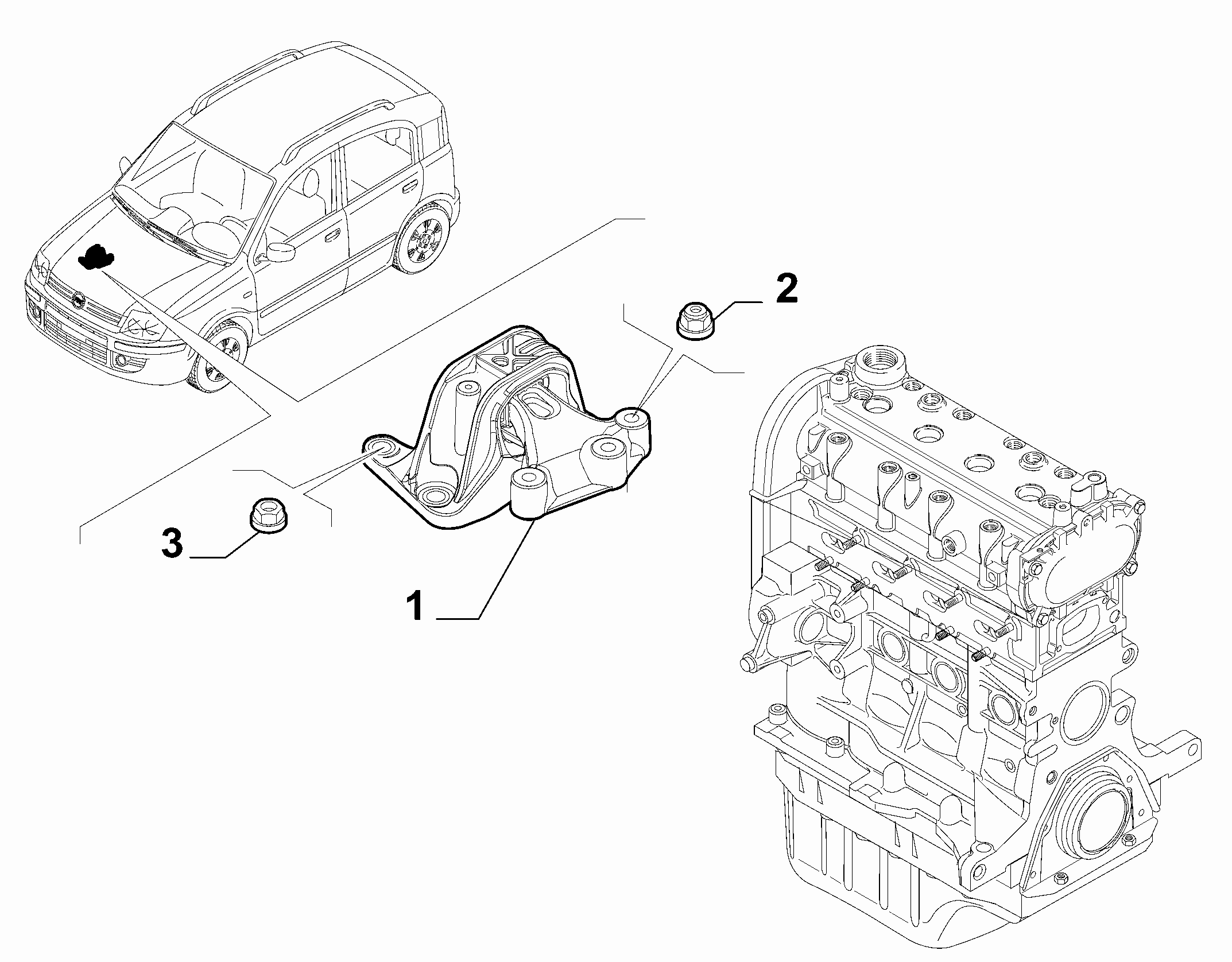 10002-010 ENGINE INLET SCREW ANCHOR AND TENSION ROD SUSPENSION