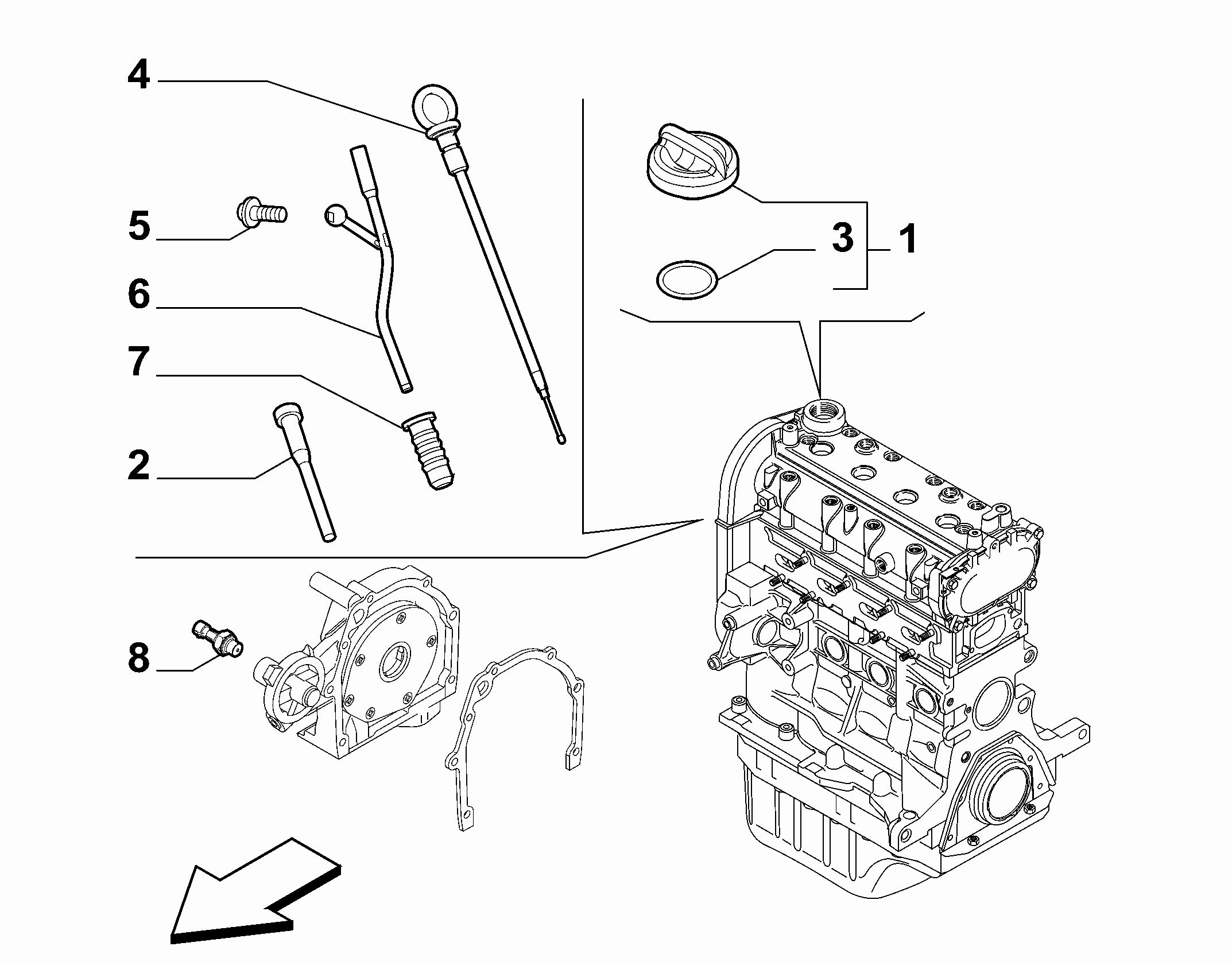 10301-060 DIP STICK, CAP, TRANSMITTER AND PRESSURE ROD